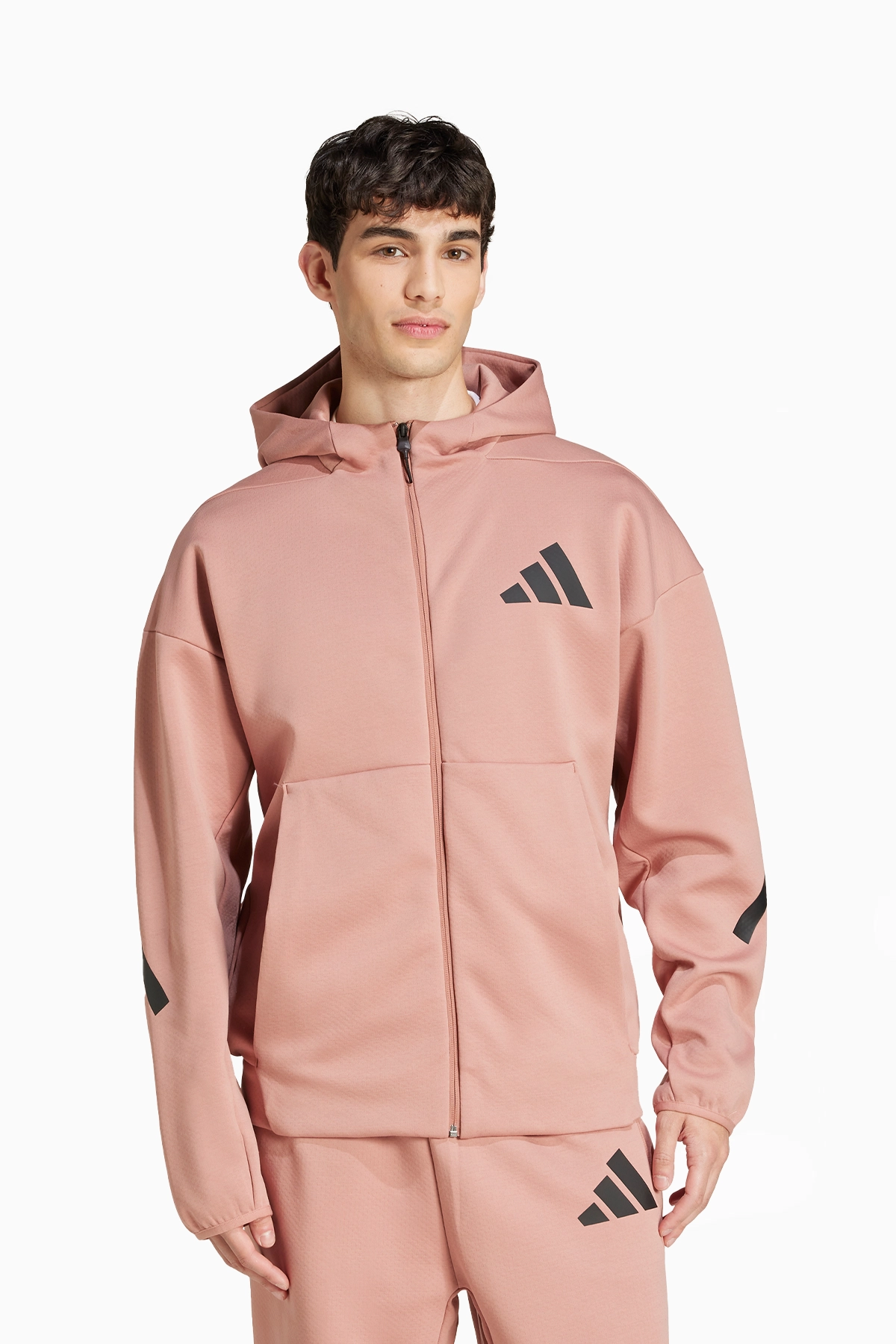 Кофта adidas Z.N.E. Full-Zip - помаранчевий | Футбольне взуття
