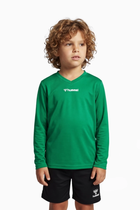 Футболка з довгими рукавами hummel hmlBL ESSENTIAL Junior - зелений