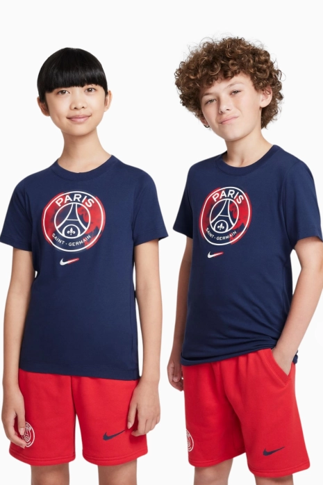 Majica kratkih rukava Nike PSG 24/25 Crest Junior - Mornarsko plava