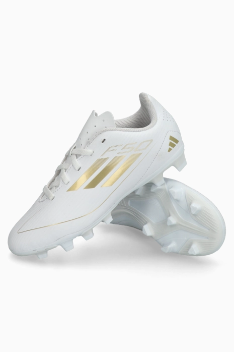 Бутсы adidas F50 Club FxG Junior - белый