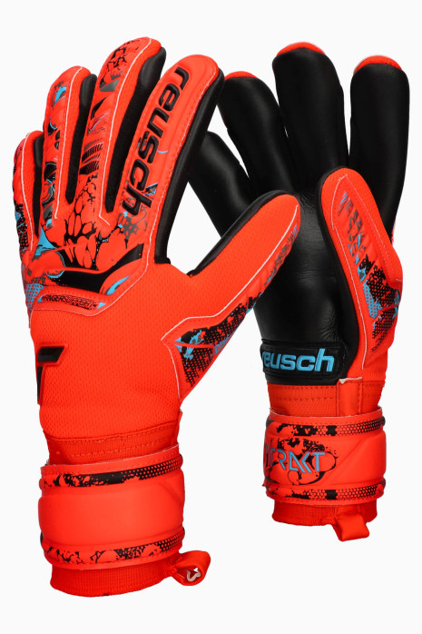Goalkeeper Gloves Reusch Attrakt Grip Evolution Finger Support Junior