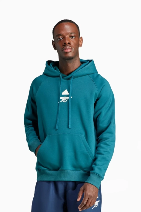 adidas Arsenal FC 23 24 Lifestyler Hoodie Grun