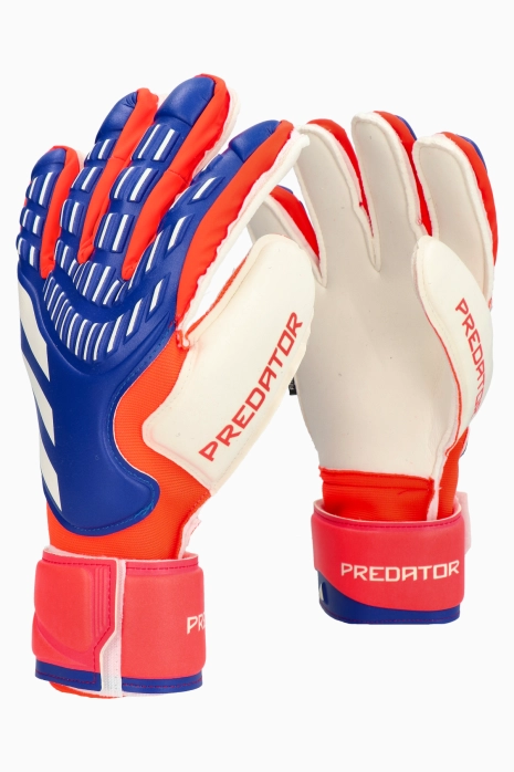 Goalkeeper Gloves adidas Predator Match Fingersave - Blue