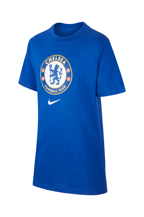 Blue Chelsea FC Men's T-Shirt Club Crest T-Shirt New 