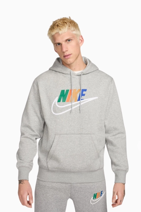 Majica dugih rukava Nike Club Fleece - Siva