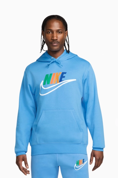 Majica dugih rukava Nike Club Fleece - svijetlo plava