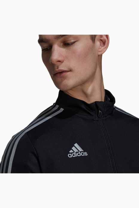 Adidas 3 stripe cheap reflective jacket