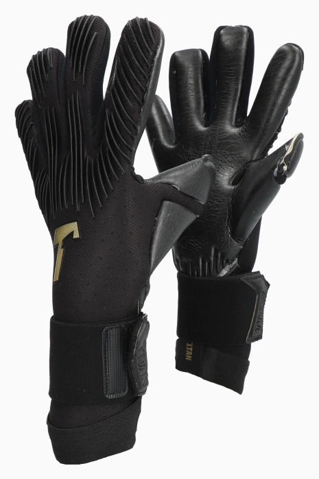 Goalkeeper Gloves T1TAN Rebel 2.0 Black-Out - Black
