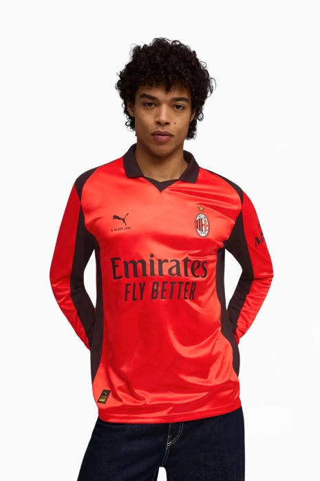 Koszulka z długim rękawem Puma AC Milan x Slam Jam 25/26 Replica - Czerwony
