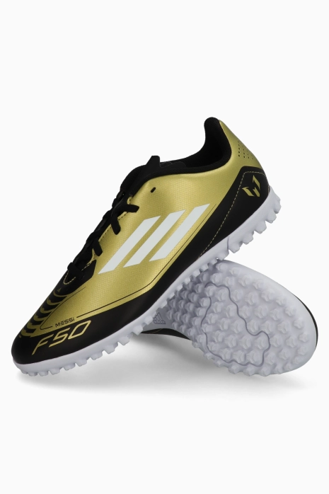 Kopačka adidas F50 Club Messi TF Junior - Zlatnim