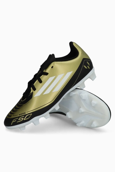 Kopačka adidas F50 Club Messi FxG Junior - Zlatnim
