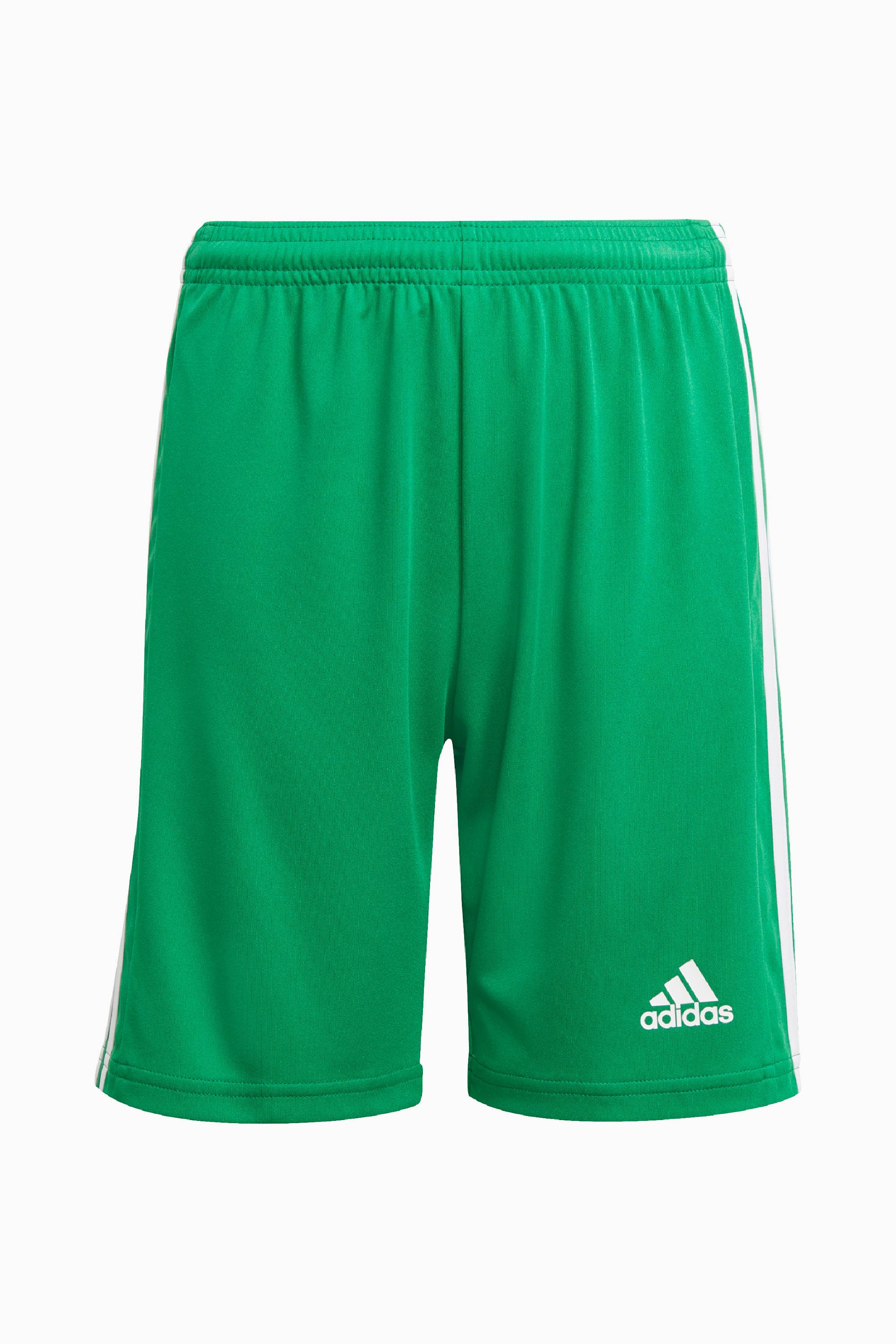 adidas green football shorts