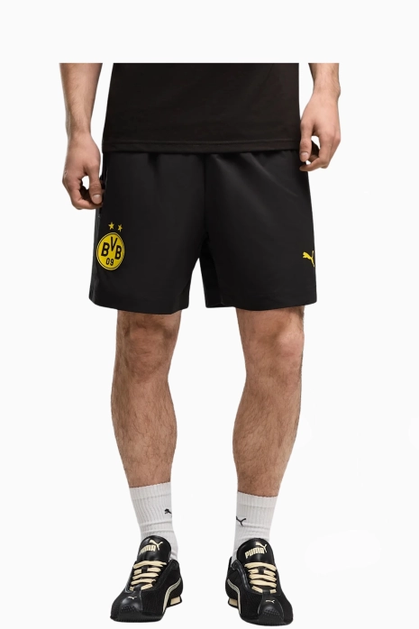 Spodenki Puma Borussia Dortmund 26/27 Relaxed Woven - Czarny