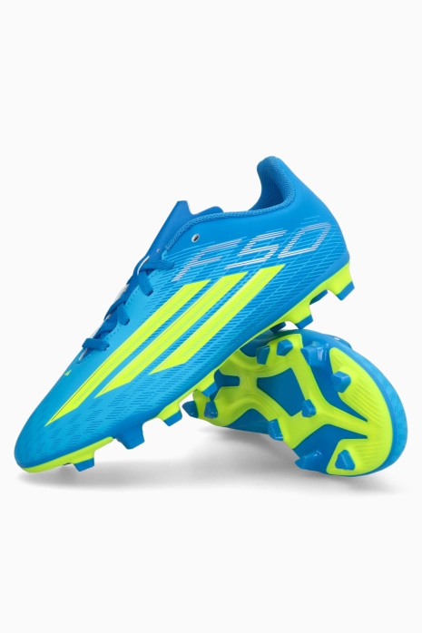 Korki adidas F50 Club FG/MG Junior - Niebieski