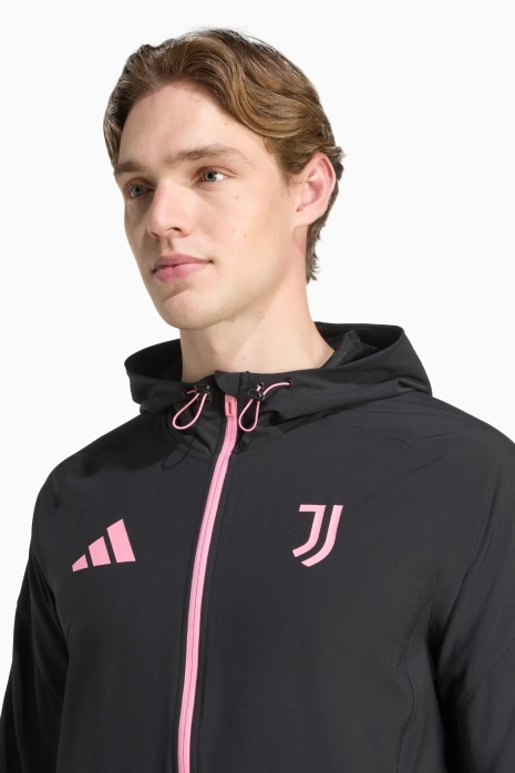 adidas Juventus FC 25/26 Competition Vis Tech Travel Ceket - Siyah