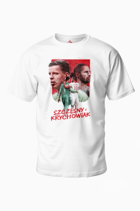 T-shirt PZPN Szczęsny - Krychowiak - Weiß