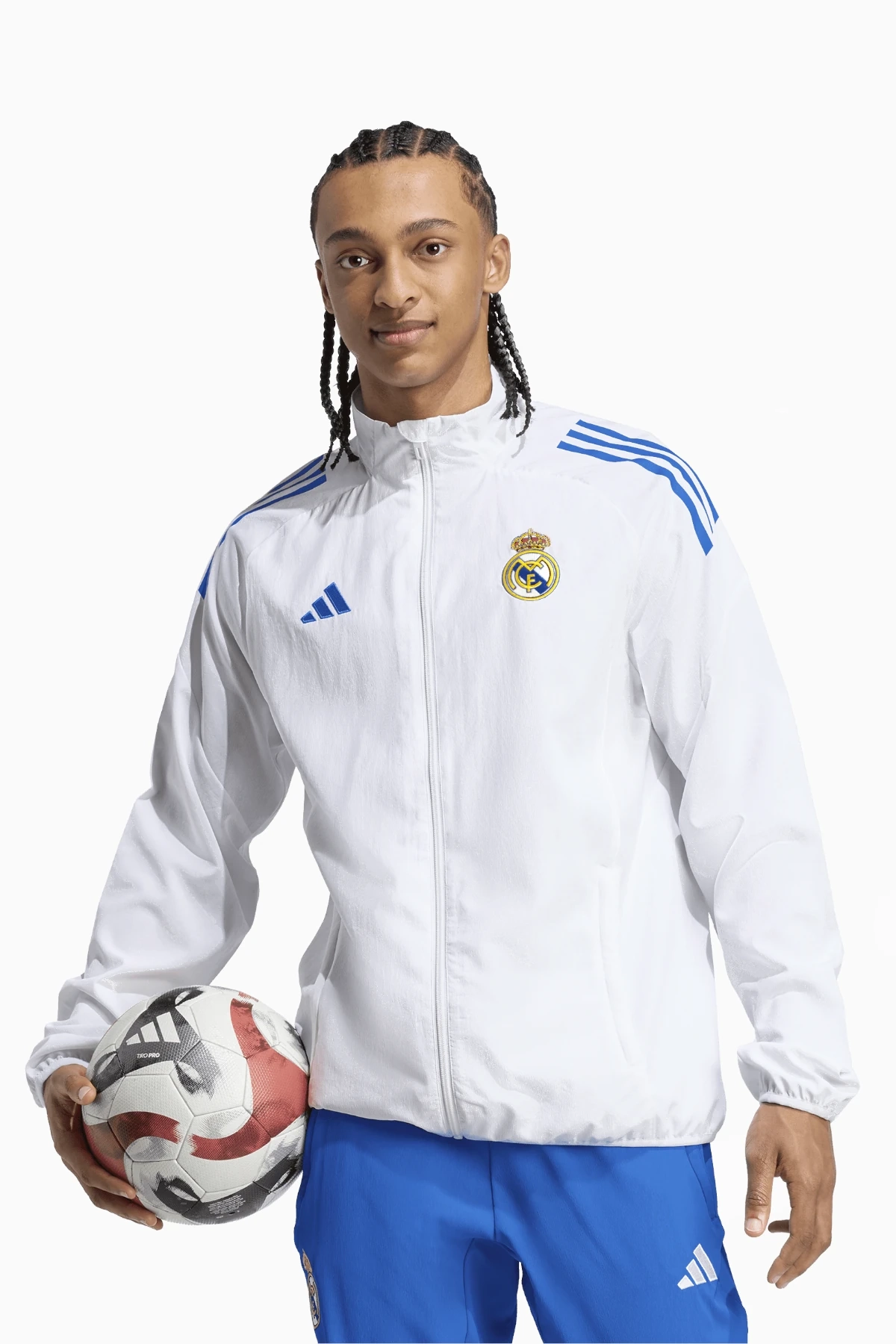 Яке adidas Real Madrid 25/26 Presentation - Бяла