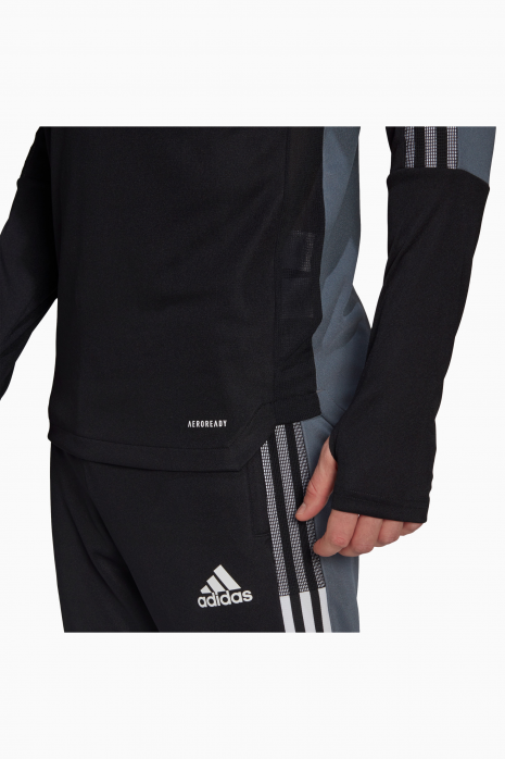 Uzun kollu üst adidas Real Madrid 20/21 Human Race - Siyah