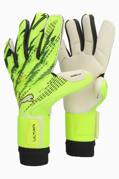 Rękawice Puma Ultra Ultimate Hybrid - Limonkowy