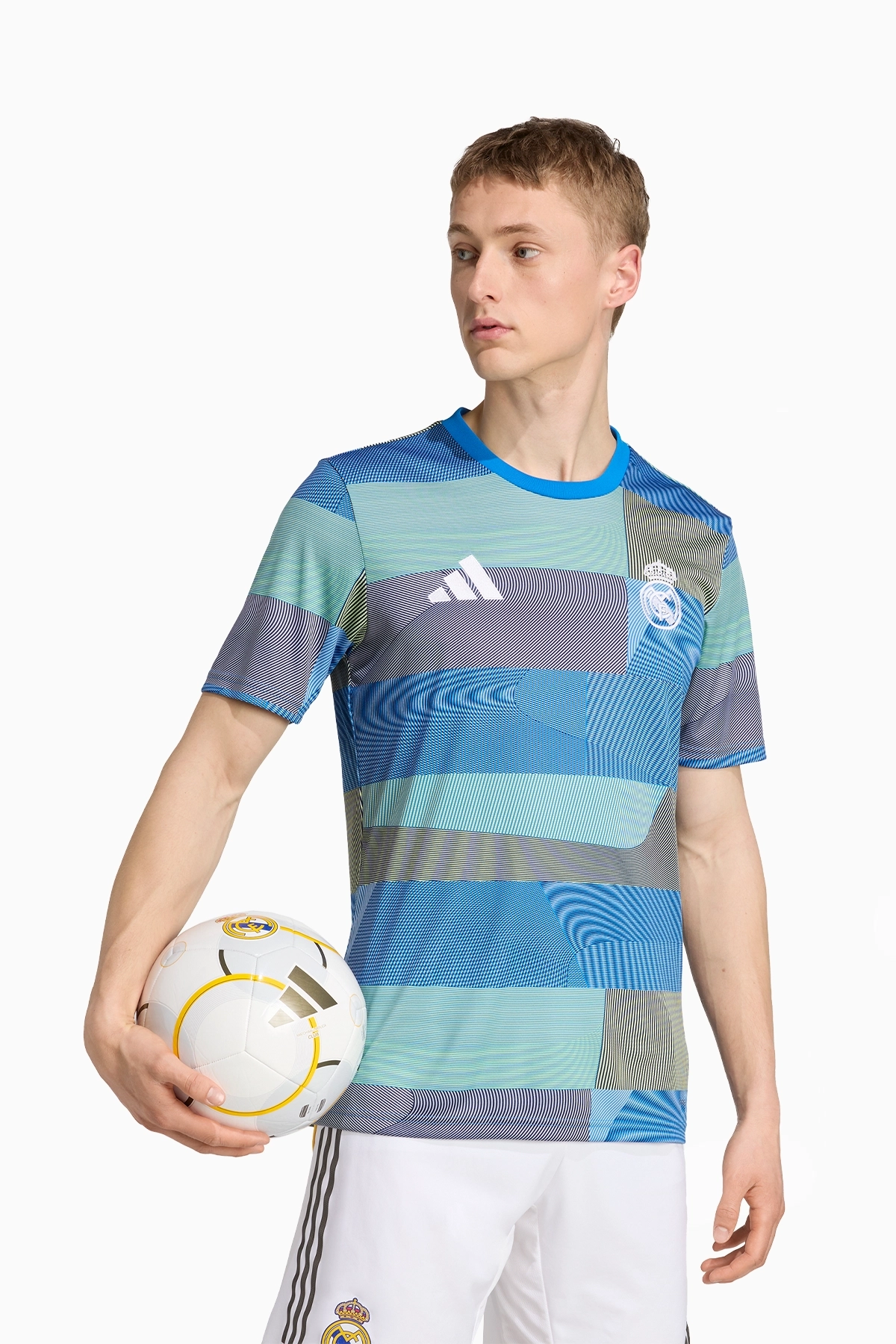 Футболка adidas Real Madrid 25/26 Pre-Match - синій
