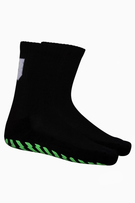 Ponožky Unisport Grip Sock Flash Print - Černá