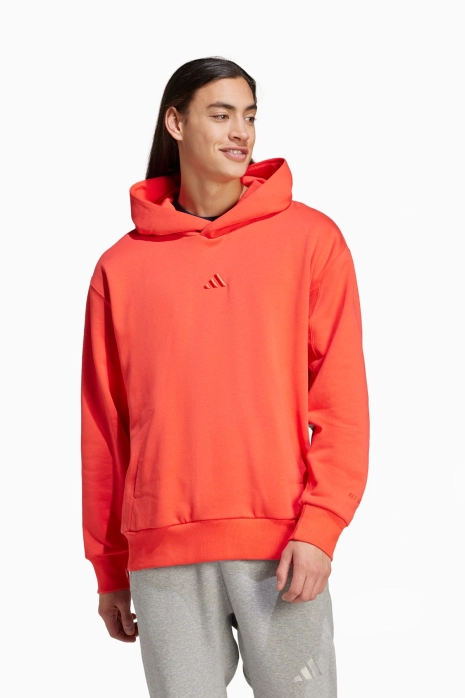 Bluza z kapturem adidas All SZN Fleece - Pomarańczowy