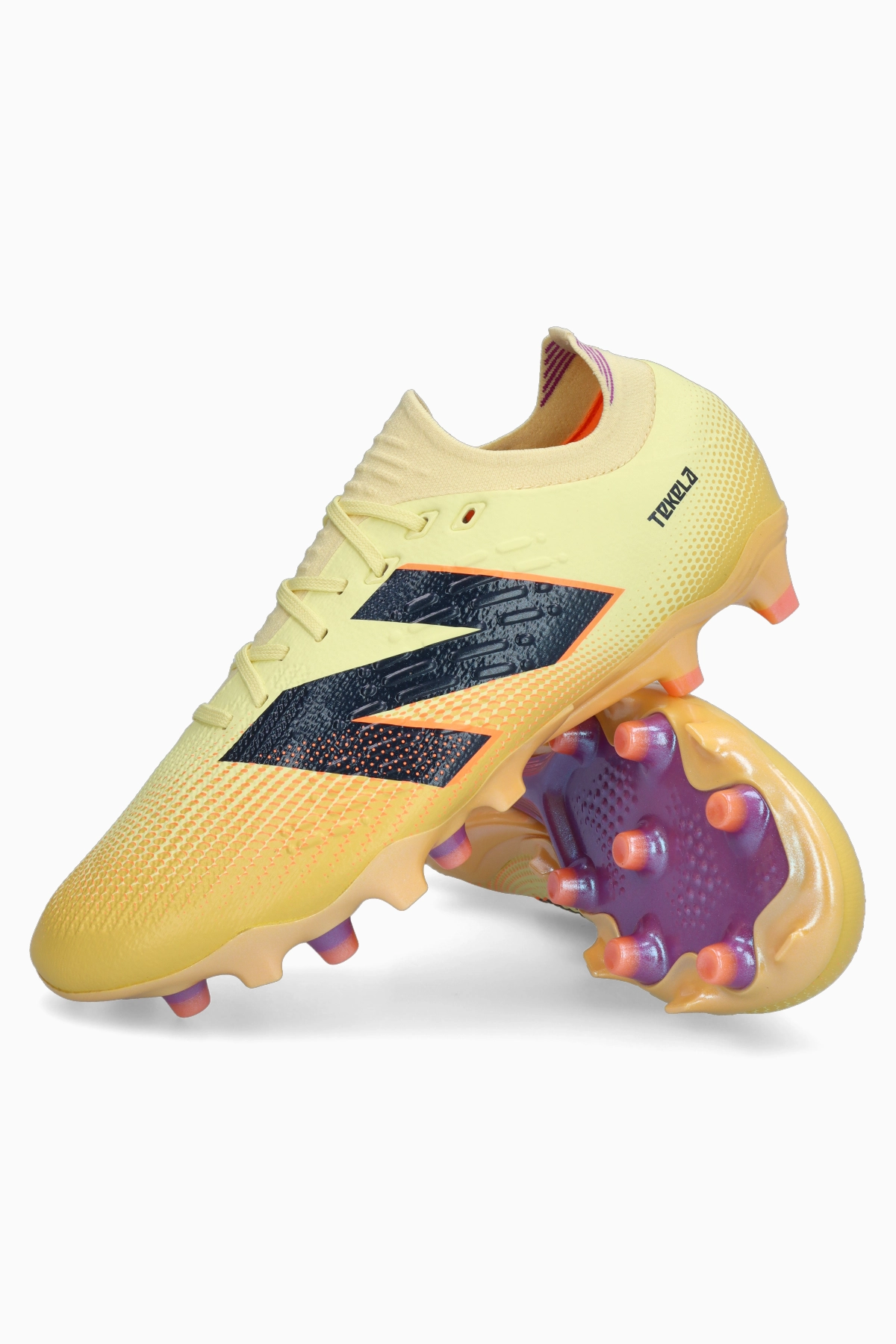 Kopačka New Balance Tekela V4+ Pro Low FG - žuta boja