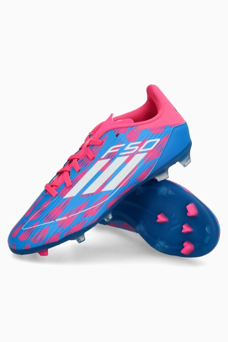 Cleats adidas F50 League FG/MG Junior - Blue