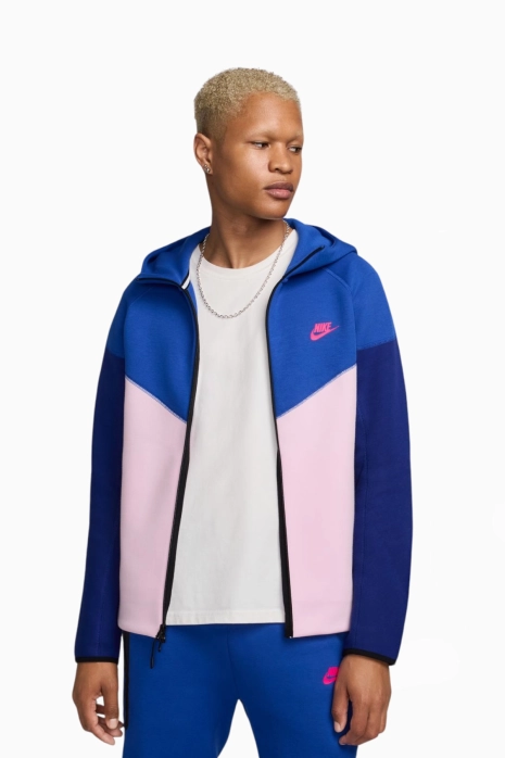 Pulover s kapuco Nike Sportswear Tech Fleece Windrunner - Modra