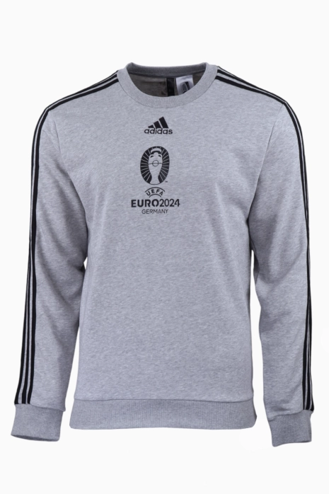 Majica dugih rukava adidas EURO 2024 Crew - Siva