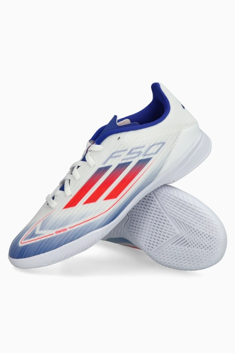 Halówki adidas F50 League IN Junior - Biały