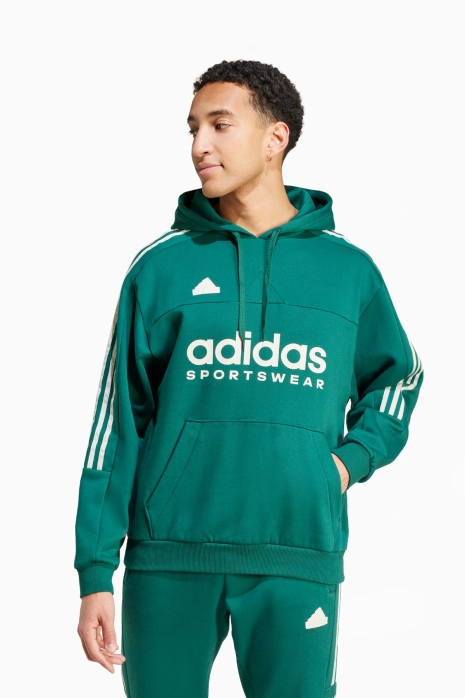 Pulóver adidas House of Tiro Fleece - Zöld