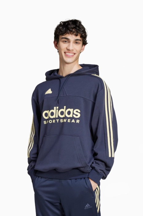 Hoodie adidas House of Tiro French Terry - Navy blue