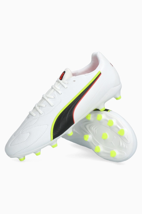 Lisovky Puma King 20 Match FG/AG Junior - Bílý