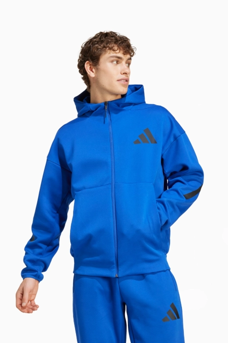 Pulóver adidas Z.N.E. Full-Zip - Kék