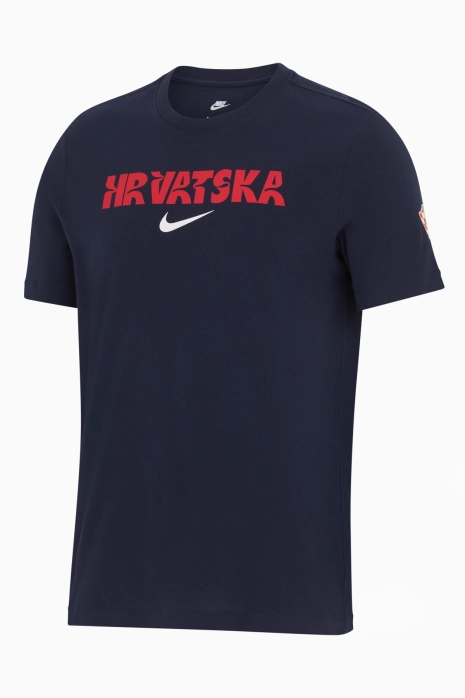 Tričko Nike Chorvatsko 2024 Crest - Námořnická modrá