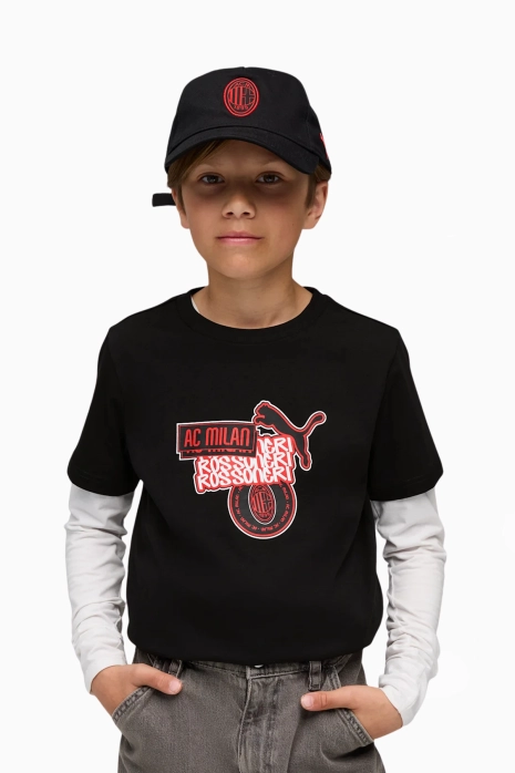 Koszulka Puma AC Milan 25/26 FtblCulture Tee Junior - Czarny