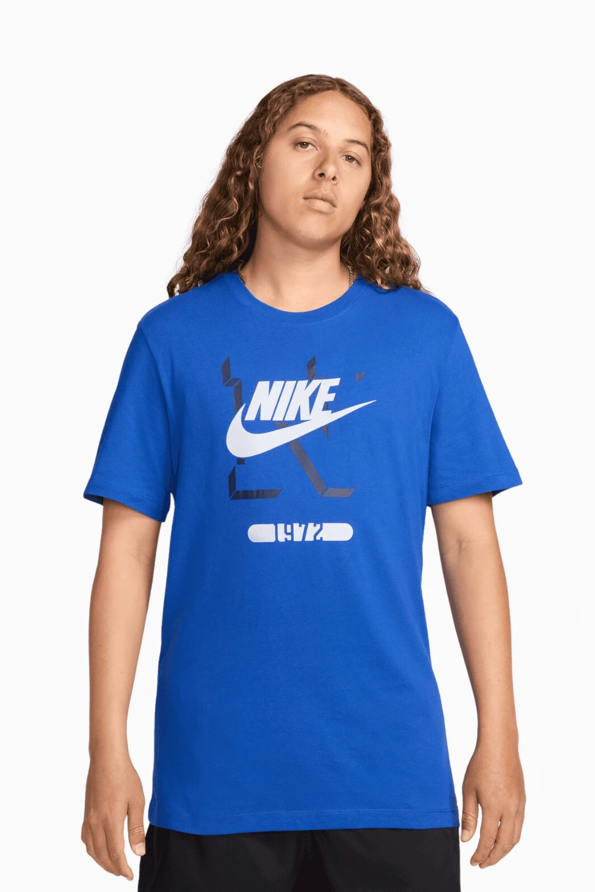 Tişört Nike Sportswear - Mavi | Futbol ayakkabıları, ekipmanları