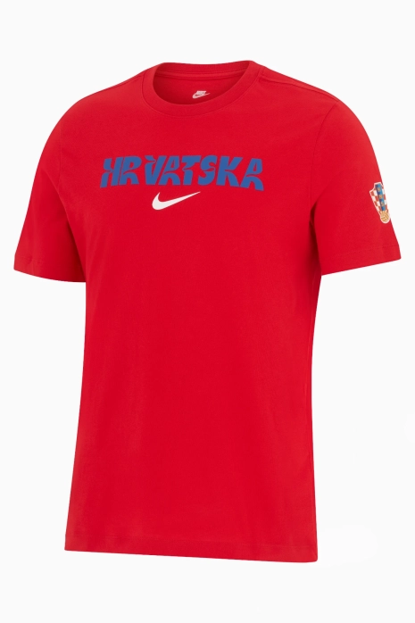 Tişört Nike Hırvatistan 2024 Crest - Kırmızı