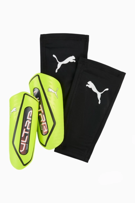 Футбольні щитки Puma ULTRA Twist Sleeve - Лаймовий