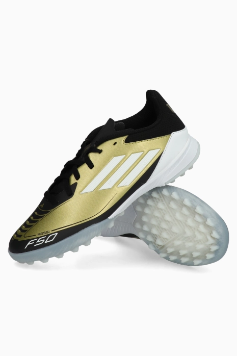 Kopačka adidas F50 League Messi TF Junior - Zlatnim