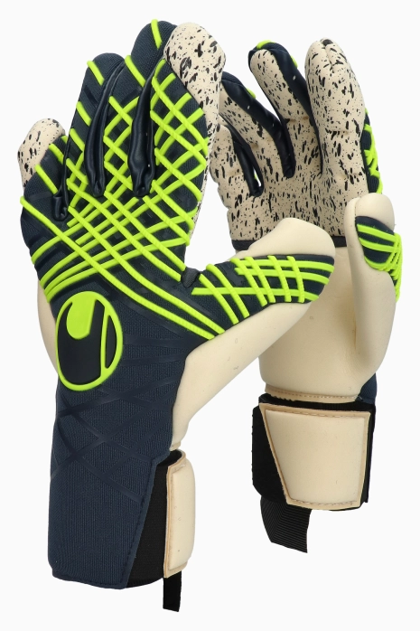 Goalkeeper Gloves Uhlsport Prediction Flex HN - Navy blue
