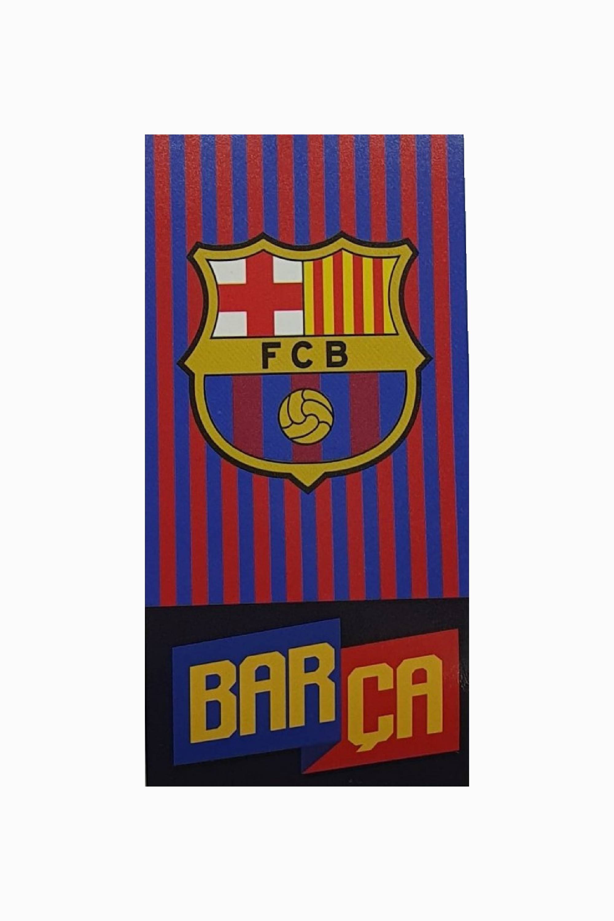 FC Barcelona Badetuch Fußball 100 % Baumwolle 70x140 cm für Kinder blau NEU 