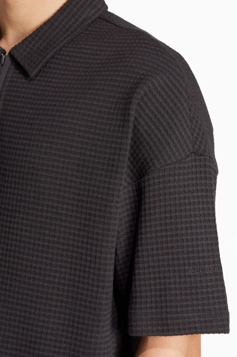 adidas Waffle Knit Polo Polo shirt - Black | R-GOL.com - Football