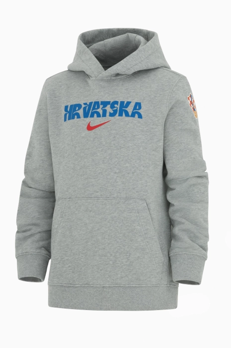 Φούτερ Με Κουκούλα Nike Croatia Club Παιδικό - Γκρί