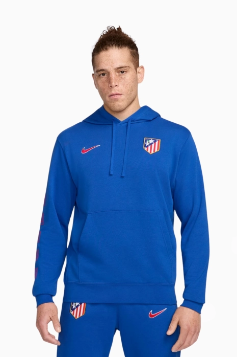 Bluza z kapturem Nike Atletico Madryt 24/25 Club - Niebieski