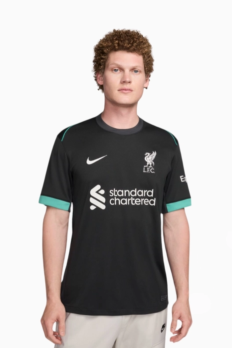 Ποδοσφαιρική Φανέλα Nike Liverpool FC 24/25 Away Stadium - μαύρος