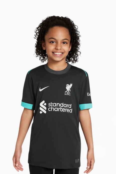 Póló Nike Liverpool FC 24/25 Away Stadium Gyerek - Fekete