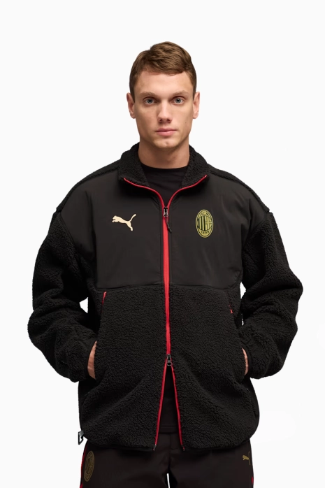 Jachetă Puma AC Milan 25/26 PUMATECH Soft Tech Sherpa - Negru