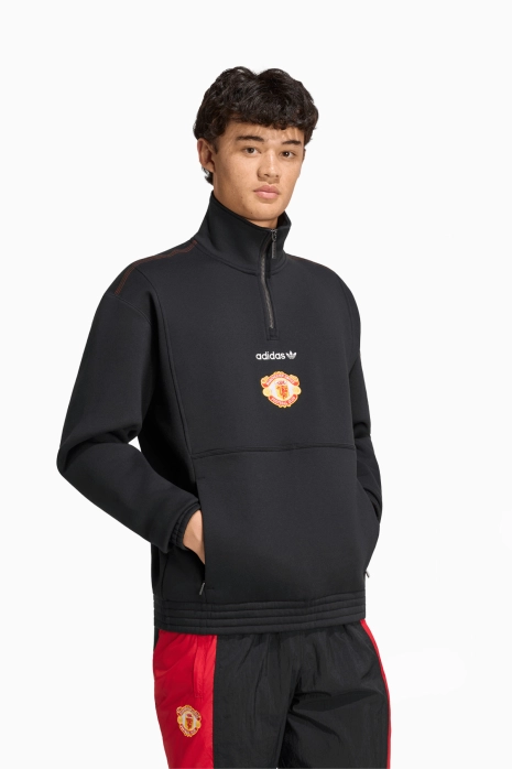 adidas Originals Manchester United 26/27 EQT Half-Zip Sweatshirt - Schwarz